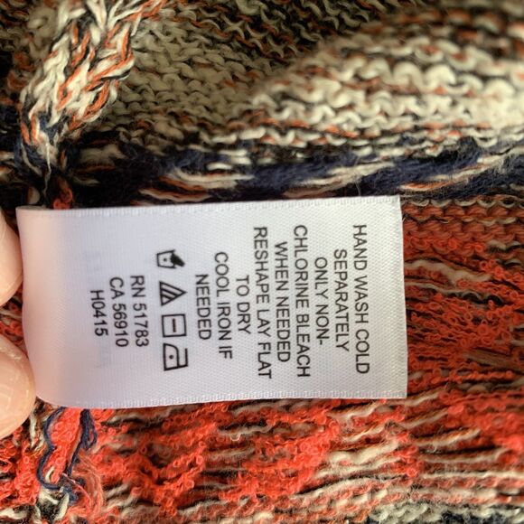 MAURICES Open Style Fringe Aztec Inspired Hooded Long Line Cardigan Sweater Sz M - Picture 15 of 15